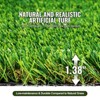 VEVOR Artifical Grass, 5 x 10 ft Rug Green Turf, 1.38"Fake Door Mat Outdoor Patio Lawn Decoration, Easy to Clean with Drainage Holes - 3 of 4