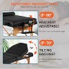 BestMassage Folding Massage Spa Table 30 Inch Wide Lash Bed for Professional Therapists & Home Use, Black - 3 of 4