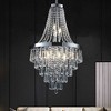 DAKAFUL K9 Crystal Chandelier, Adjustable Height E12Base Crystal Pendant Light for Living Room,Bedroom,Kitchen,Entryway - 2 of 4