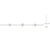 EVERLY JEWELRY | 10K White Gold 5.5-6mm Freshwater Cultured Pearl "Tin-Cup"-Style Necklace with Chain, 17-inch - 2 of 4