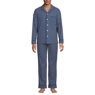 Lands' End Men's Long Sleeve Essential Pajama Set