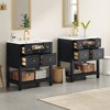 Bella Depot 30‘’ Bathroom Vanity with Ceramic Sink Combo Free Standing Single Vanity Set with 5 Drawers(2 PCS) - 3 of 4