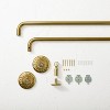 36"-66" Medallion Snap Grip French Curtain Rod Brass - Opalhouse™ designed with Jungalow™ - image 3 of 4
