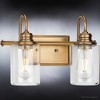 Urban Ambiance Luxury Vintage Bath Light 9.875''H x 14.625''W,  Olde Brass Finish,  Hedland Collection, UHP4066 - 4 of 4