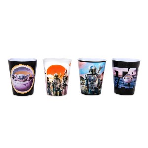 Silver Buffalo Star Wars: The Mandalorian 1.5-Ounce Plastic Mini Cups | Set of 4 - 1 of 4