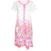 JEFFRICO Womens Nightgowns Short Sleeve Sleepwear Soft Pajama Dress Nightshirts - 2 of 4