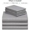 LuxClub 4-7 PC Microfiber Striped Performance Sheet Set, Soft Cooling Eco-Friendly Bed Sheets with 18in Deep Pockets - 2 of 4