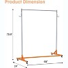 Clothes Rack with Z Base, Heavy Duty Garment Rack, Rolling Industrial Z Rack for Home Store Laundry, Sturdy Metal Hanging Rack for Clothes Display - 3 of 4