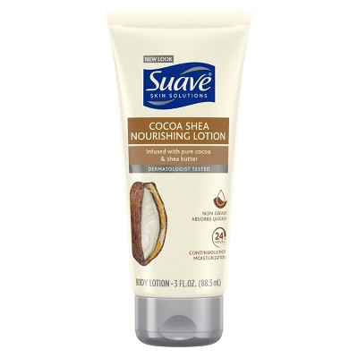Suave Skin Solutions Smoothing with Cocoa Butter and Shea Body Lotion 3oz