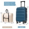 YONWAY 20-Inch Hardshell ABS Sets, Checked Spinner Luggage Set Lightweight Travel Luggage with Foldable Duffel Bag - 4 of 4