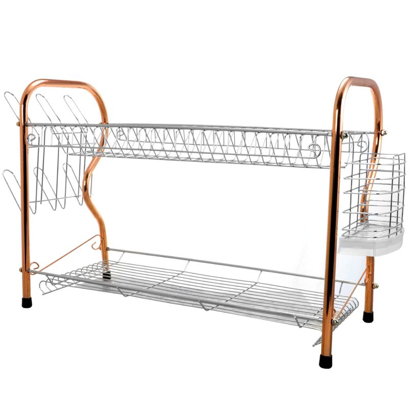 Better Chef 2-Tier 16 in. Chrome Plated Dish Rack in copper, 5 of 6