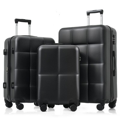 Luggage Set with USB Port & Cup Holder, Spinner Wheels for Travel, 3-Piece Set 20/24/28 Inch – Cuddlewood