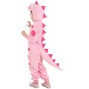 HalloweenCostumes.com Toddler Dinosaur Costume, Hooded Prehistoric Animal Jumpsuit With Tail, Cozy Halloween Outfit - 2 of 4