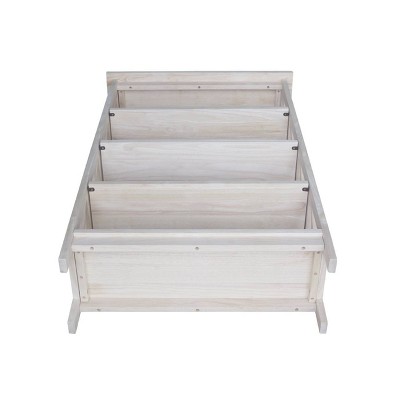 Adjustable Classic 54'' Brown Solid Wood X-Sided Bookcase