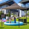 Yescom 137"x137" Gazebo Top Replacement for 2Tier Fit for Y005115T10 Gazebo Cover Patio Garden Outdoor Party Yard Coffee - 2 of 4