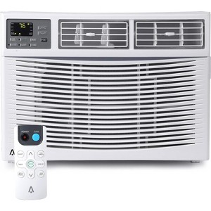 10000 BTU Window Air Conditioner with Remote, Cools up to 450 Sq.Ft, 3-in-1 AC Unit with Dehumidifier & Fan, Energy Efficient, White - 1 of 4