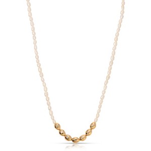 Freshwater Pearl Polished Pebble Necklace - Ettika - 1 of 3