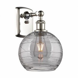Athens Deco Swirl - 1 Light Wall Sconce In Industrial Style-13 Inches Tall and 8 Inches Wide - 1 of 1