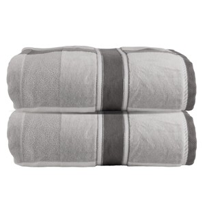 Lavish Home 2PC Luxury Cotton Bath Towels - 1 of 4