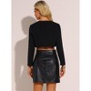 INSPIRE CHIC Women's Long Sleeve Fringed Trim Blazer - 3 of 4
