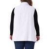 Agnes Orinda Women's Plus Size Sleeveless Buttons Notched Collar with Pockets Demin Vests - 4 of 4