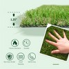 10' x 3' Artificial Turf Grass with Simulated Look & Feel UV Protection, & Drain Holes for Rain, 1.25" Height - 4 of 4
