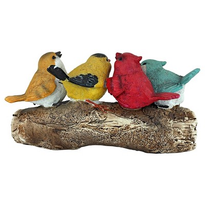 Multicolored Resin Bird Welcome Statue for Garden