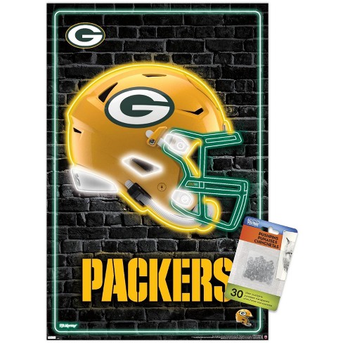 Trends International Nfl Green Bay Packers - Neon Helmet 23