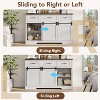 Garvee 47.2 Inch Farmhouse Buffet Cabinet with 6 Scratch-Resistant Drawers Metal Floor Mount Sturdy Storage Sideboard - 4 of 4