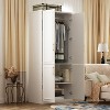 Famapy White Freestanding Modular Wardrobe Combo Armoires Closet - 4 of 4