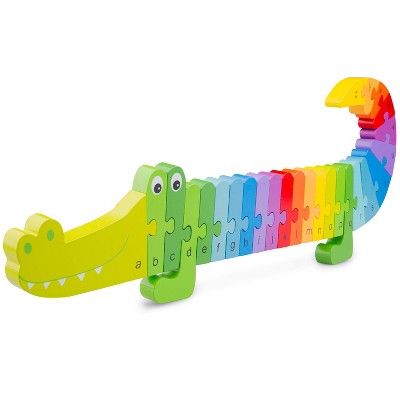 New Classic Toys Wooden Crocodile Alphabet Puzzle