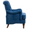 GDFStudio Nassau Modern Rubberwood Chenille Upholstered Accent Chair - 4 of 4