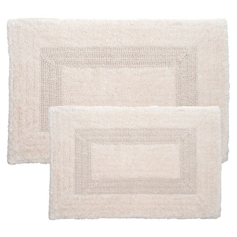 Soft & Absorbent Luxury Cotton Bath Mat - 2 Pack : Target