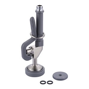 WOWOW 7/8-20UNEF Pre Rinse Sprayer with Black Handle Rubber Nozzles for Commercial Sink Faucet - 1 of 4