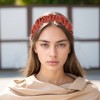 Unique Bargains Women's Pleats Satin Headband 1 Pc - 2 of 4