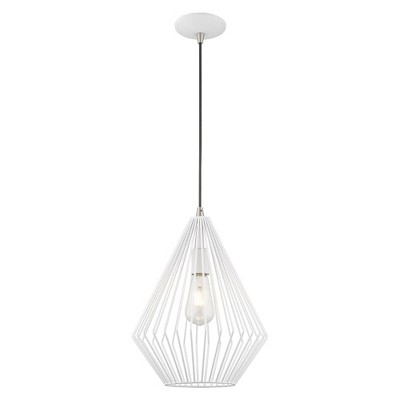 Livex Lighting Linz 1 - Light Pendant in  White