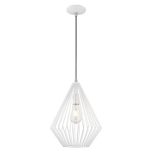 Livex Lighting Linz 1 - Light Pendant in  White - 1 of 2