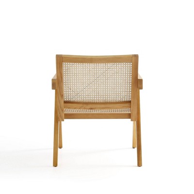 Hamlet Nature Cane and American Ash Wood Accent Chair