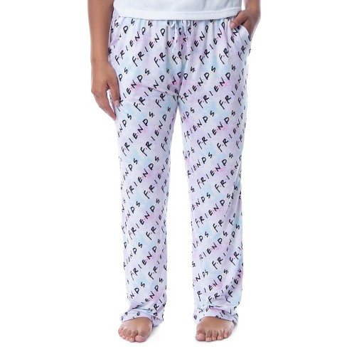 Friends The Tv Series Womens' Show Title Logo Pastel Tie Dye Pajama