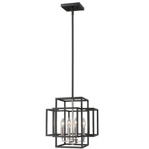 Z-Lite Titania 4 - Light Pendant in  Black/Brushed Nickel - 1 of 3