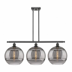 Rochester - 3 Light Stem Hung Island In Industrial Style-13.88 Inches Tall and 38.5 Inches Wide - 1 of 1