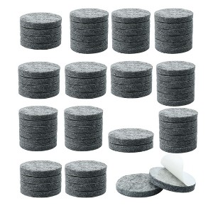 Unique Bargains Felt Self-stick Non-slip Anti-scratch Round Furniture Pads Gray 70 Pcs - 1 of 4