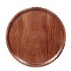 Christopher Knight Home Thalass 22" Pedestal Mango Wood Round End Table, Walnut - 4 of 4