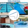 Pool Handrail 48x36 Pool Rail 304 Stainless Steel Silver Rustproof Pool Stair Rail Humanized Swimming Pool Railing, Quick Mount Accessories for Pools - 2 of 4