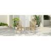 SKRAN Outdoor PE Wicker Patio Dining Chairs Set of 2,Outdoor Rattan chairs for Backyard,Poolside,Garden, NATURAL - 3 of 4