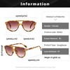 Anna-Kaci Women's Retro-Inspired Double-Bridge Square Sunglasses - 4 of 4