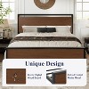 Platform Bed Frame with Headboard and Footboard Under Bed Storage No Box Spring Needed 12 Metal Slats Noise Free - 4 of 4