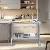 Stainless Steel Work Table, NSF Commercial Grade, Adjustable Shelf, Silver - 4 of 4