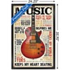Trends International Music Inspires Me Framed Wall Poster Prints - 3 of 4