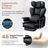 KERDOM Office Desk Chair, Big and Tall Executive Chair with Footrest, Ergonomic Reclining High Back Support, Black - 3 of 4